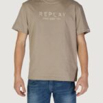 T-shirt Replay  Beige - Foto 5