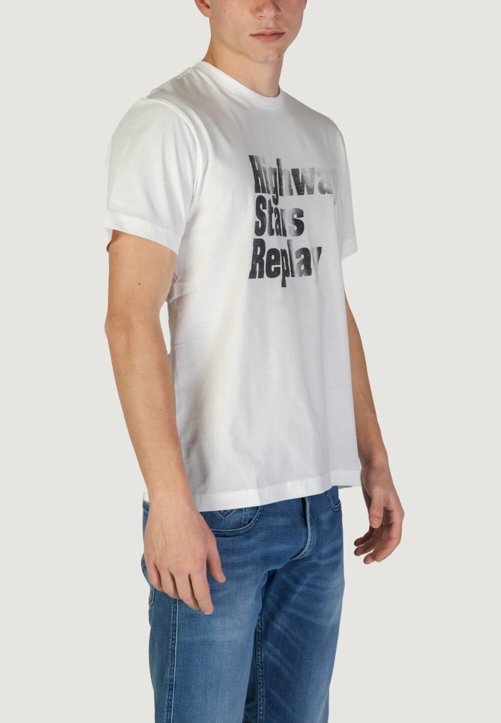 T-shirt Replay  Bianco - Foto 4