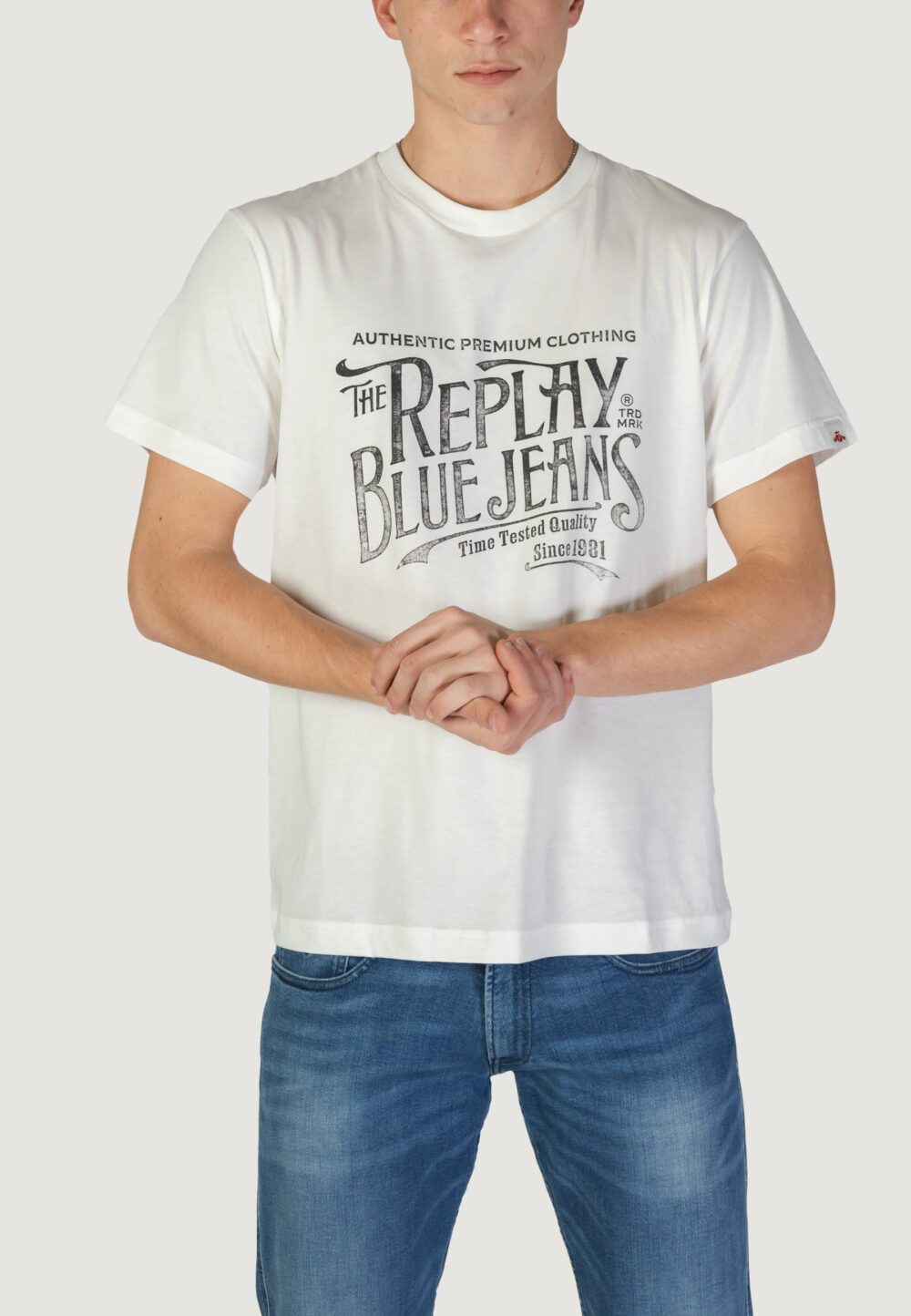 T-shirt Replay  Bianco - Foto 1