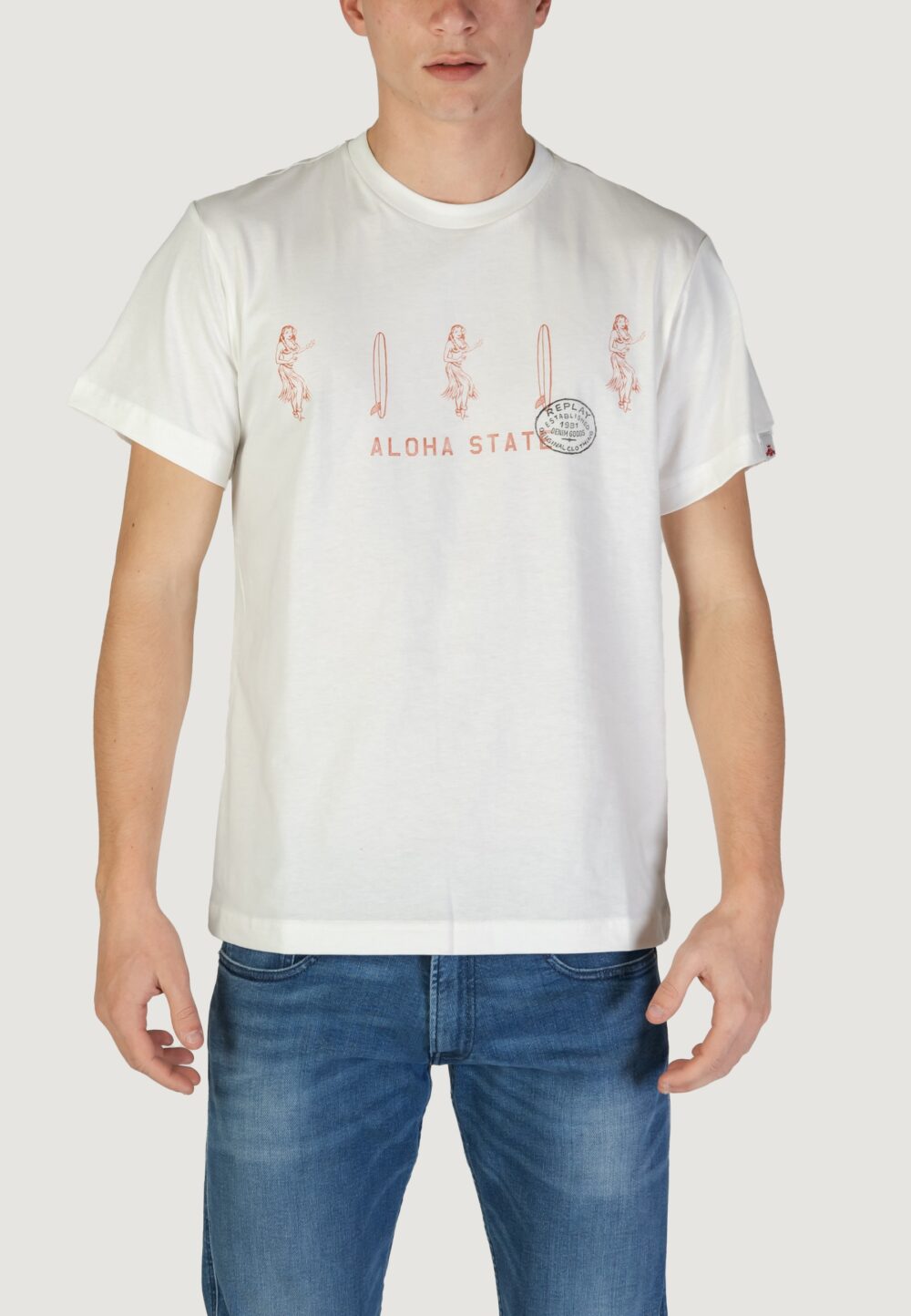 T-shirt Replay  Bianco - Foto 5