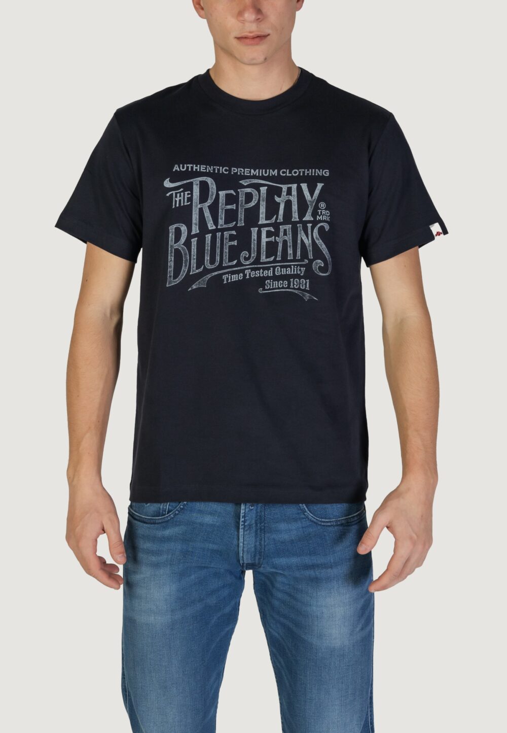 T-shirt Replay  Blue scuro - Foto 5