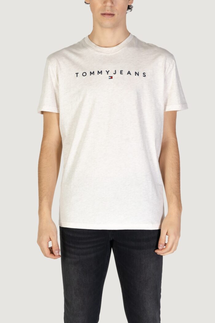 T-shirt Tommy Hilfiger TJM REG LINEAR LOGO Beige