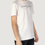 T-shirt Tommy Hilfiger Jeans TJM REG LINEAR LOGO Beige - Foto 4