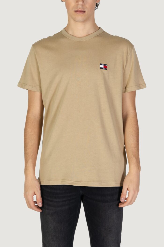 T-shirt Tommy Hilfiger TJM REG BADGE TEE Beige scuro