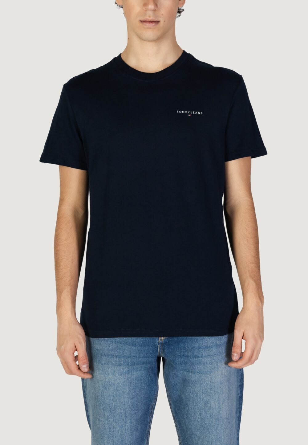 T-shirt Tommy Hilfiger Jeans TJM LINEAR Blu - Foto 1