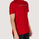 T-shirt Tommy Hilfiger Jeans TJM REG LINEAR LOGO Rosso - Foto 4