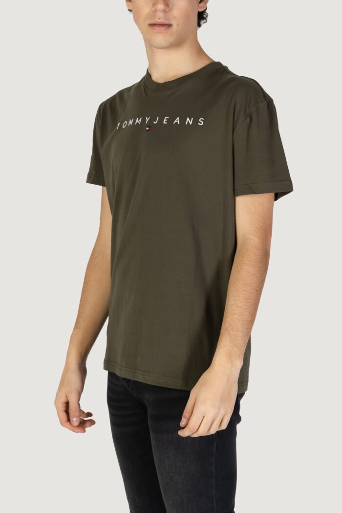 T-shirt Tommy Hilfiger TJM REG LINEAR LOGO Verde