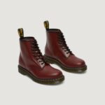 Anfibi Dr. Martens 1460 Smooth Cherry Bordeaux - Foto 4