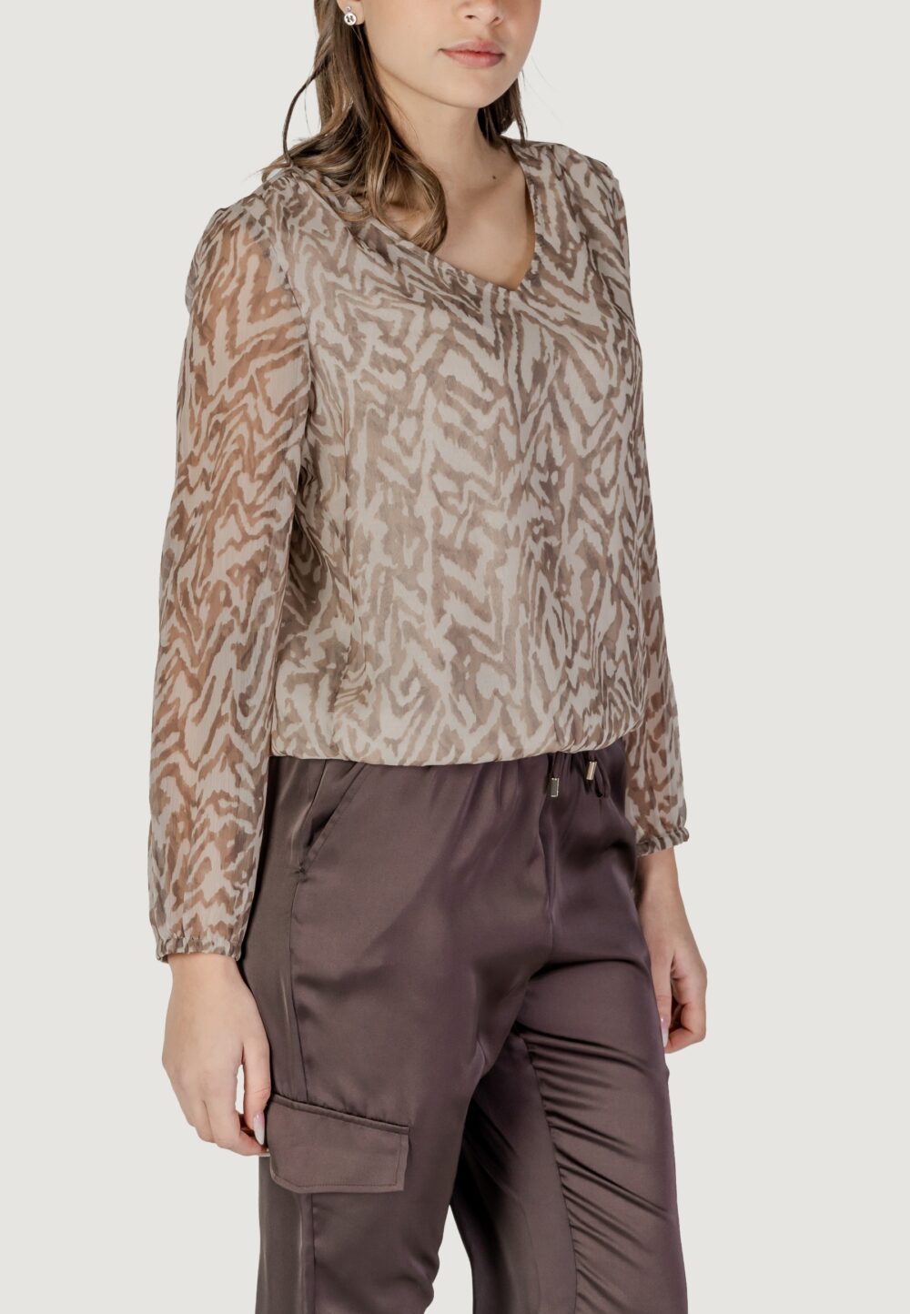 Bluse manica lunga Street One  Beige - Foto 3