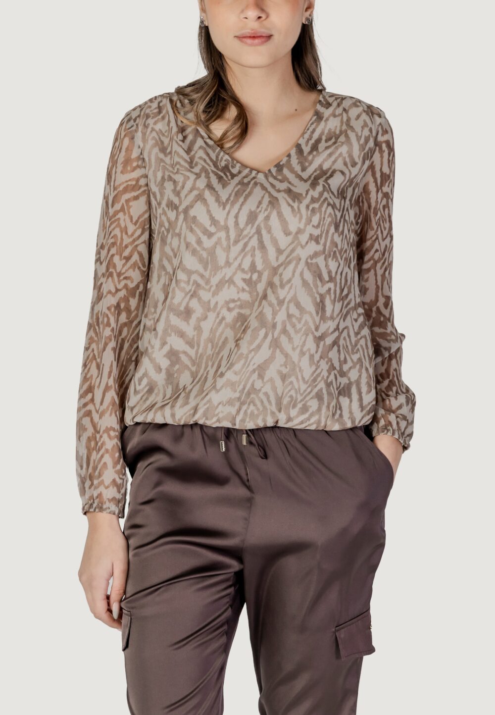 Bluse manica lunga Street One  Beige - Foto 5