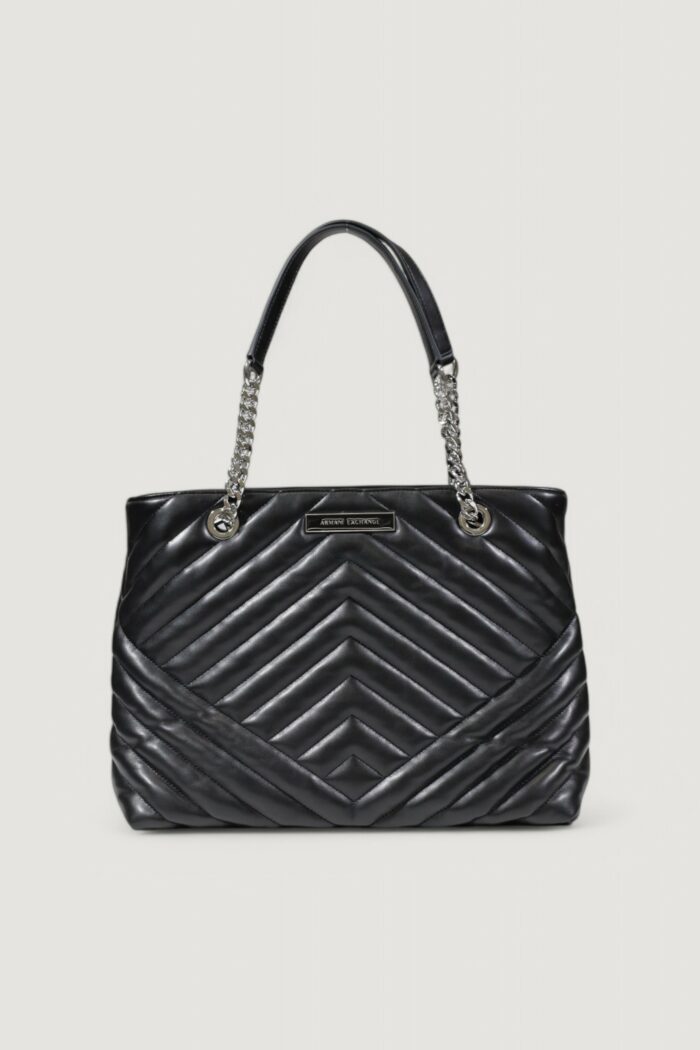 Borsa Armani Exchange SHOPPING Nero