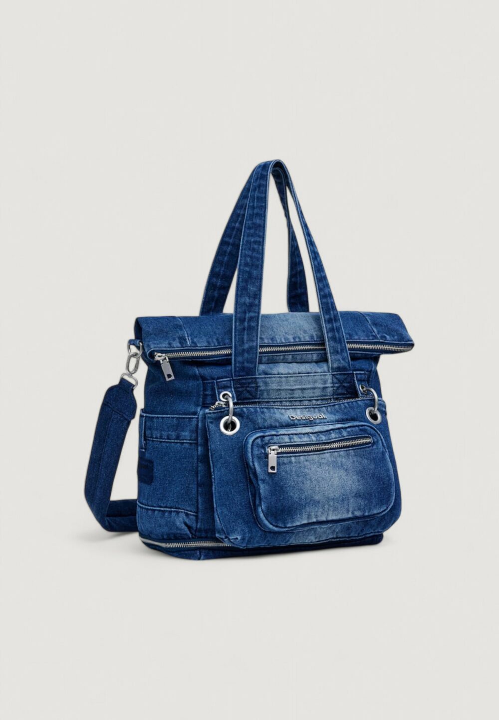 Borsa Desigual BACK MODULAR 25 DENIM VOYAGER Denim - Foto 1