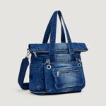 Borsa Desigual BACK MODULAR 25 DENIM VOYAGER Denim - Foto 1