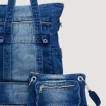 Borsa Desigual BACK MODULAR 25 DENIM VOYAGER Denim - Foto 3