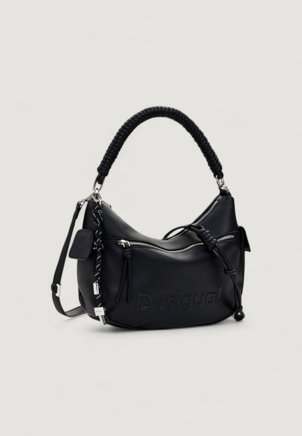 Borsa Desigual BAG_HALF ASTANA BLACK Nero - Foto 4