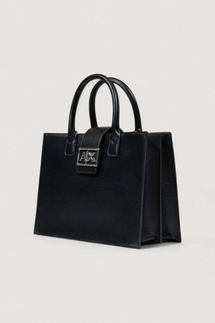 Borsa Armani Exchange SHOPPING Nero