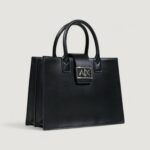 Borsa Armani Exchange SHOPPING Nero - Foto 3