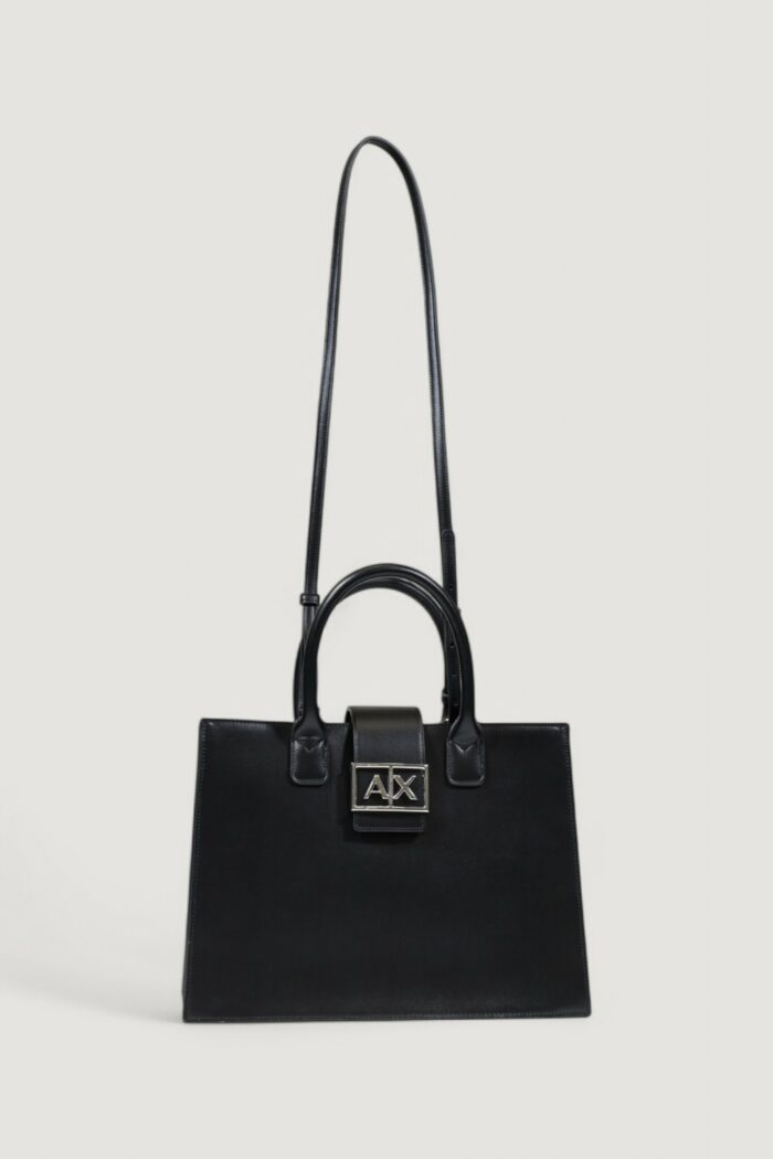 Borsa Armani Exchange SHOPPING Nero