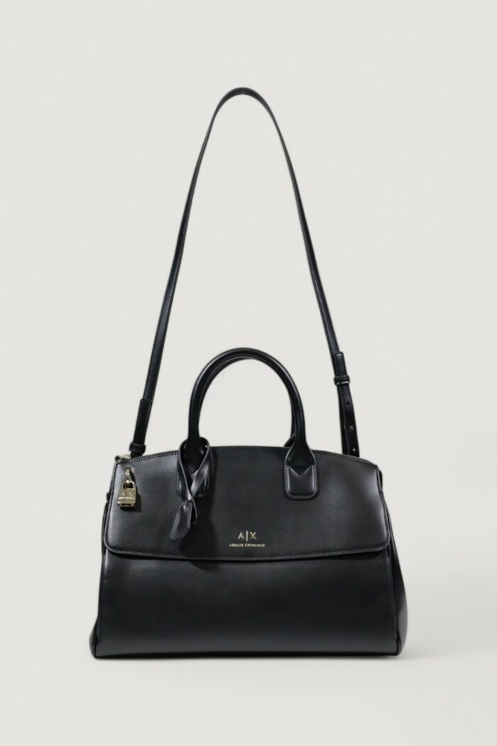 Borsa Armani Exchange SHOPPING Nero