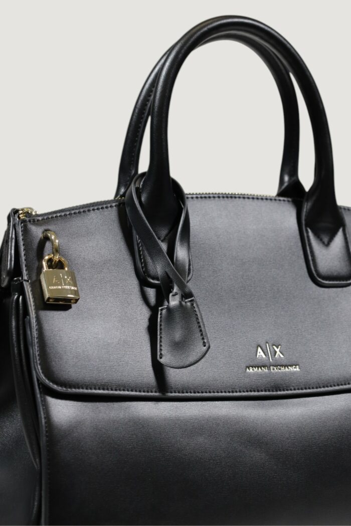 Borsa Armani Exchange SHOPPING Nero