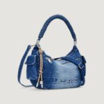 Borsa Desigual BAG HALF LOGO DENIM ASTANA Denim - Foto 1