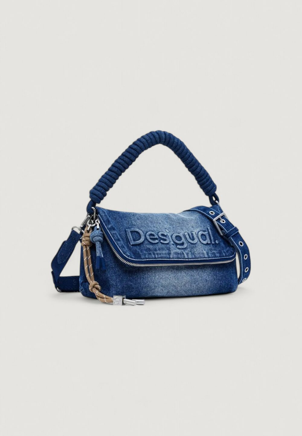 Borsa Desigual BAG_HALF LOGO DENIM VENECIA 3.0 Denim - Foto 1