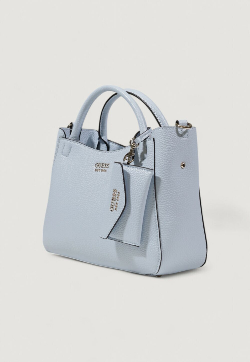 Borsa Guess BRENTON BUCKET Blu - Foto 3