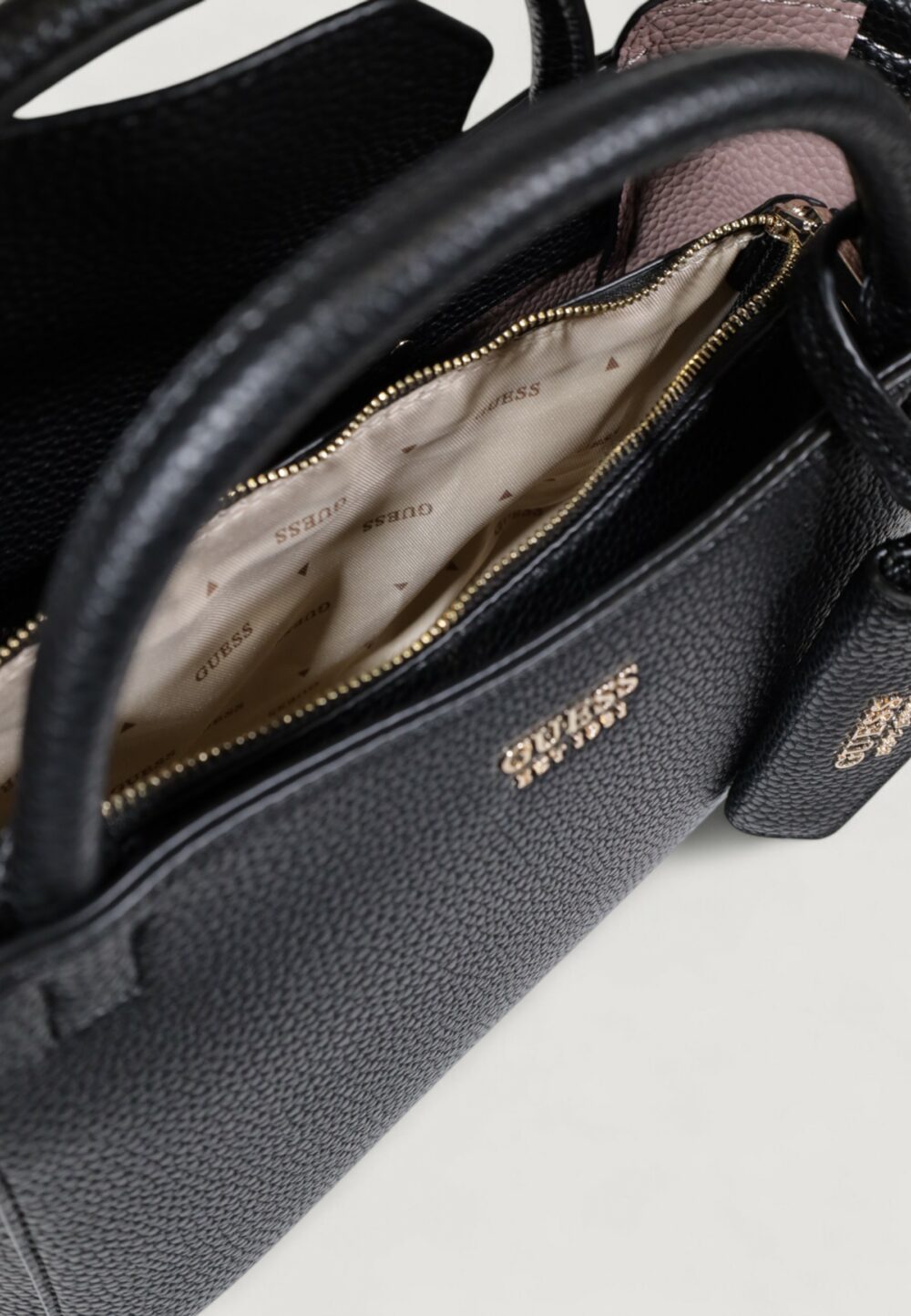 Borsa Guess BRENTON BUCKET Nero - Foto 5