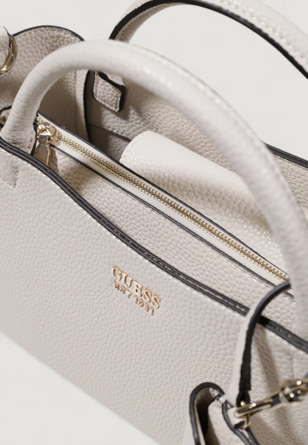 Borsa Guess BRENTON BUCKET Panna - Foto 5