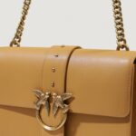 Borsa Pinko LOVE ONE CLASSIC CL. VIT. SETA Beige - Foto 4