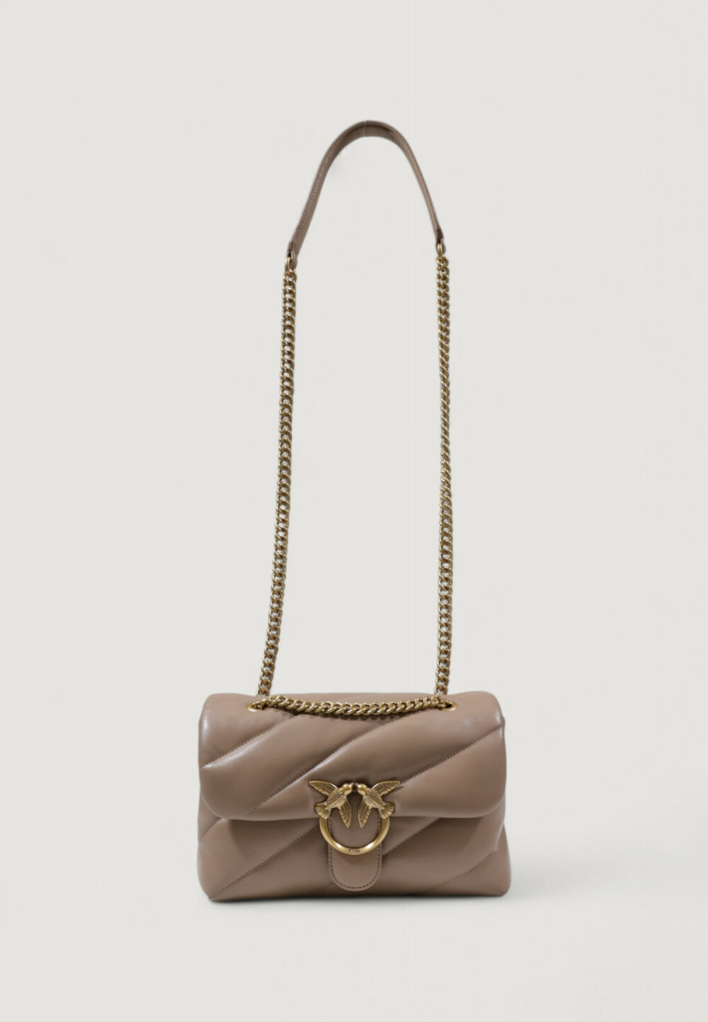 Borsa Pinko LOVE PUFF CLASSIC CL SHEEP NAPPA Beige scuro - Foto 1