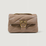 Borsa Pinko LOVE PUFF CLASSIC CL SHEEP NAPPA Beige scuro - Foto 3