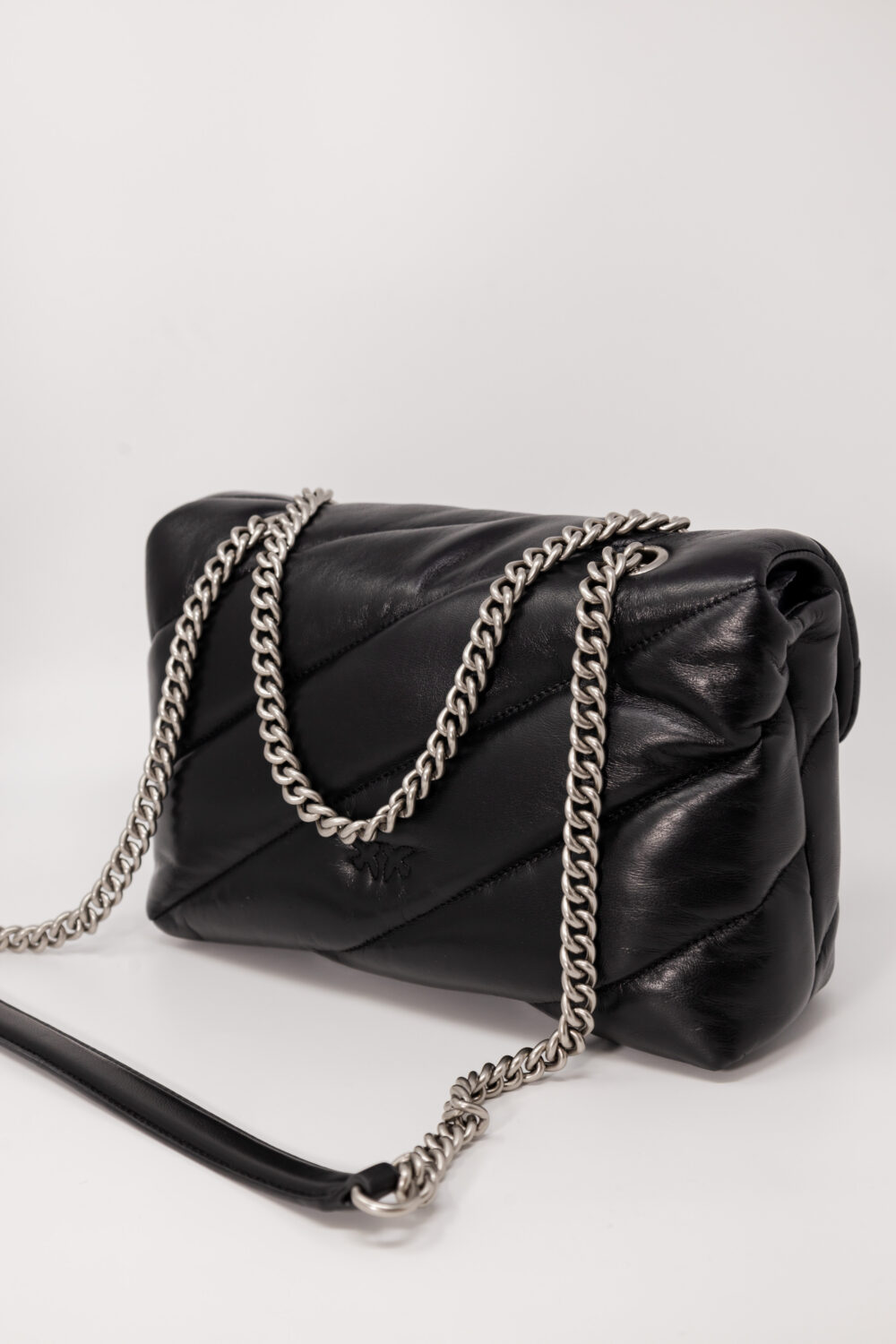 Borsa Pinko LOVE PUFF CLASSIC CL SHEEP NAPPA Black Silver - Foto 3