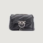 Borsa Pinko LOVE PUFF MINI CL SHEEP NAPPA Black Silver - Foto 1