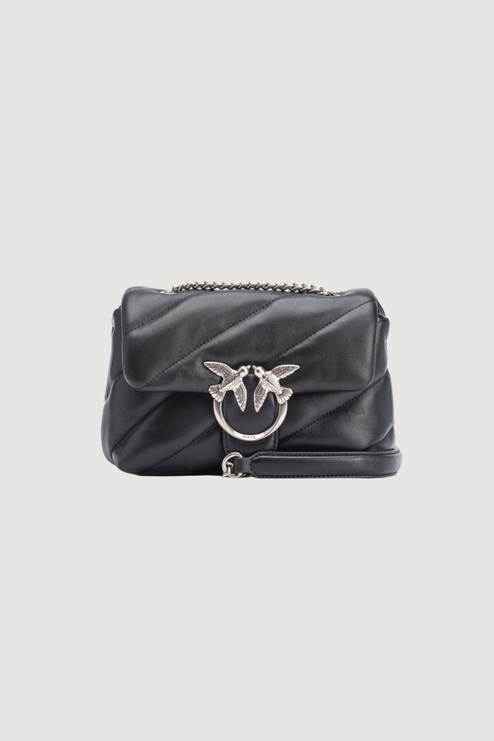 Borsa Pinko LOVE PUFF MINI CL SHEEP NAPPA Black Silver