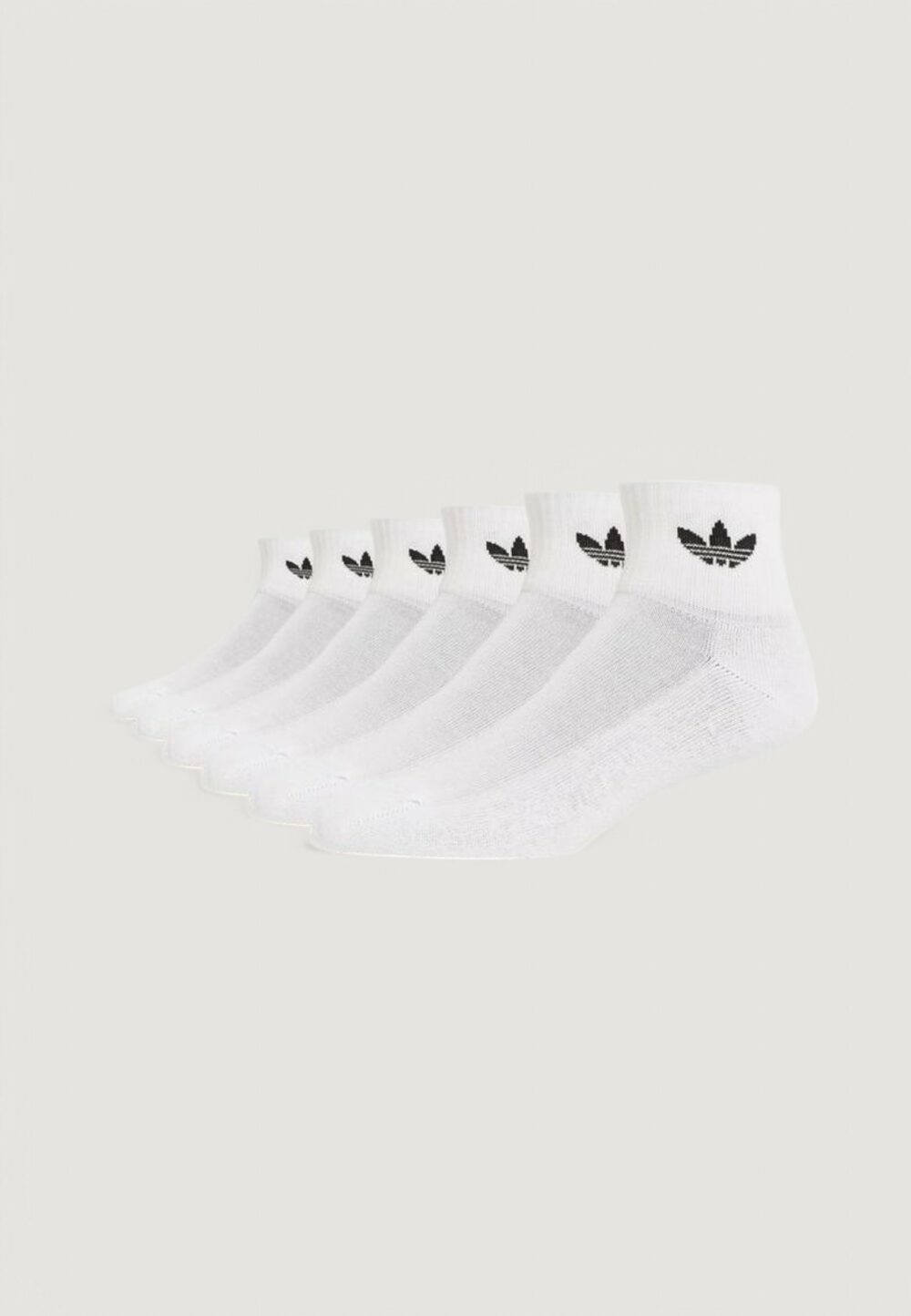 Calzini corti Adidas 1/4 SOCKS 6P Bianco - Foto 1