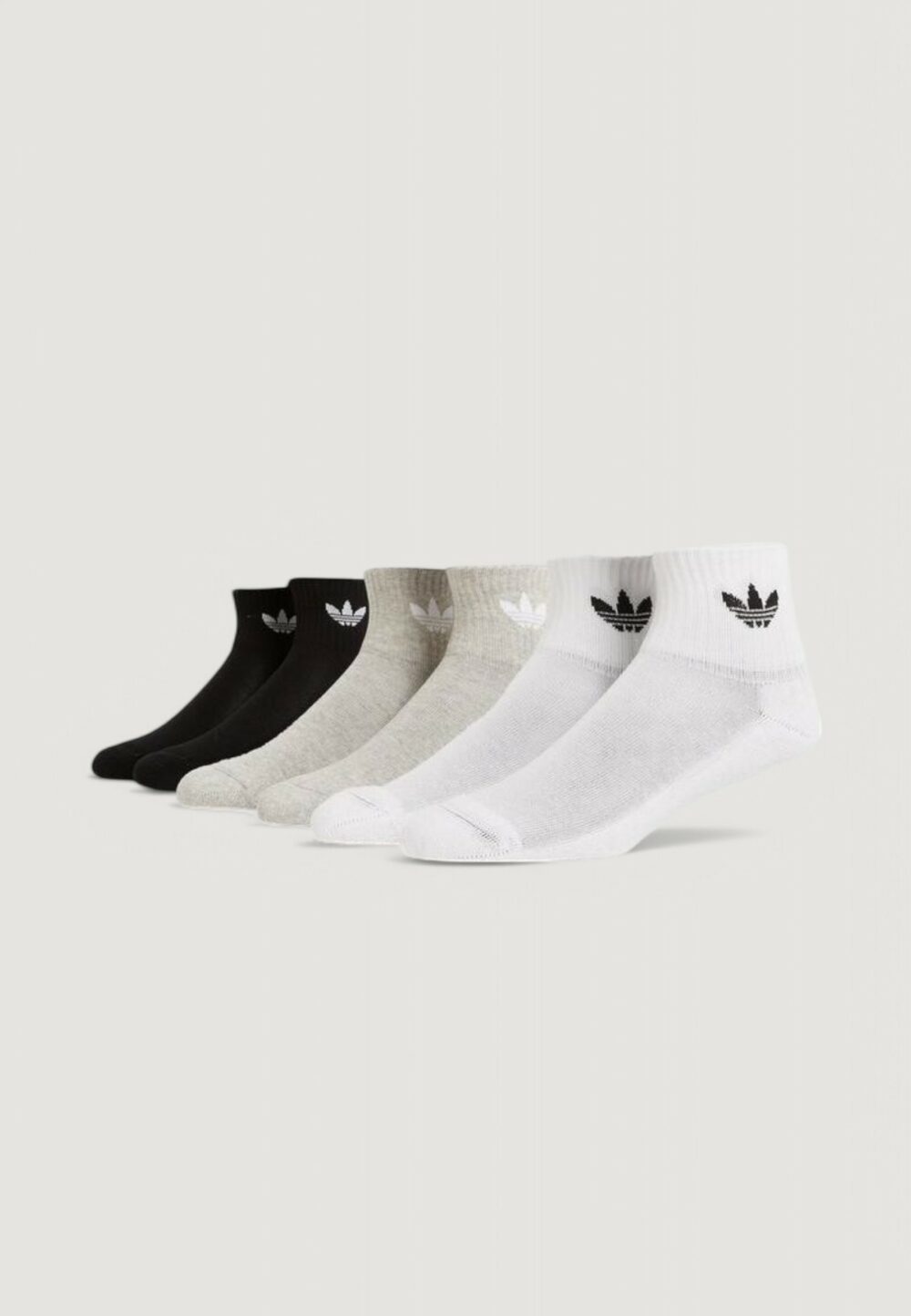 Calzini corti Adidas 1/4 SOCKS 6P UNISEX Nero - Foto 1