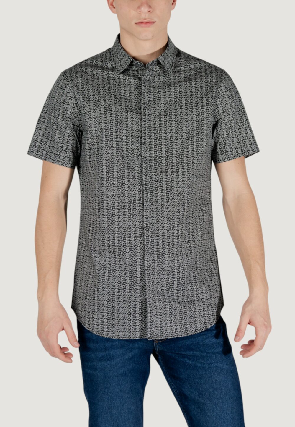 Camicia manica corta Armani Exchange  Nero - Foto 1