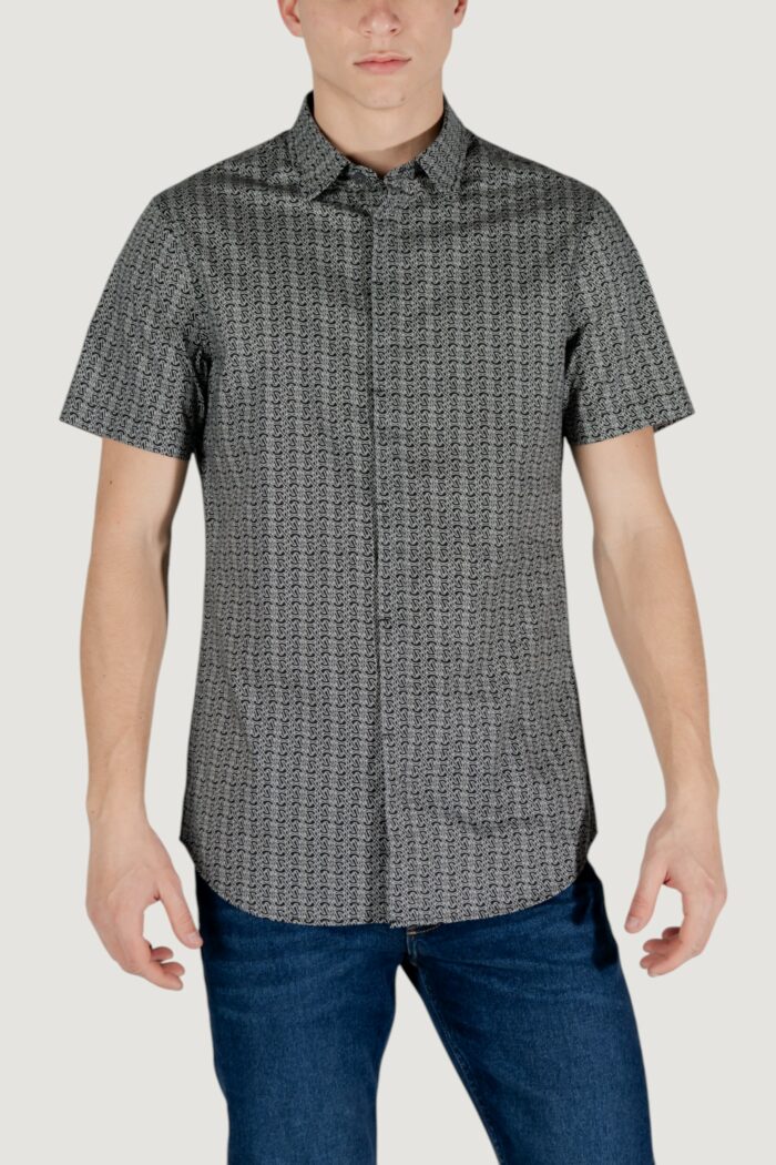 Camicia manica corta Armani Exchange  Nero