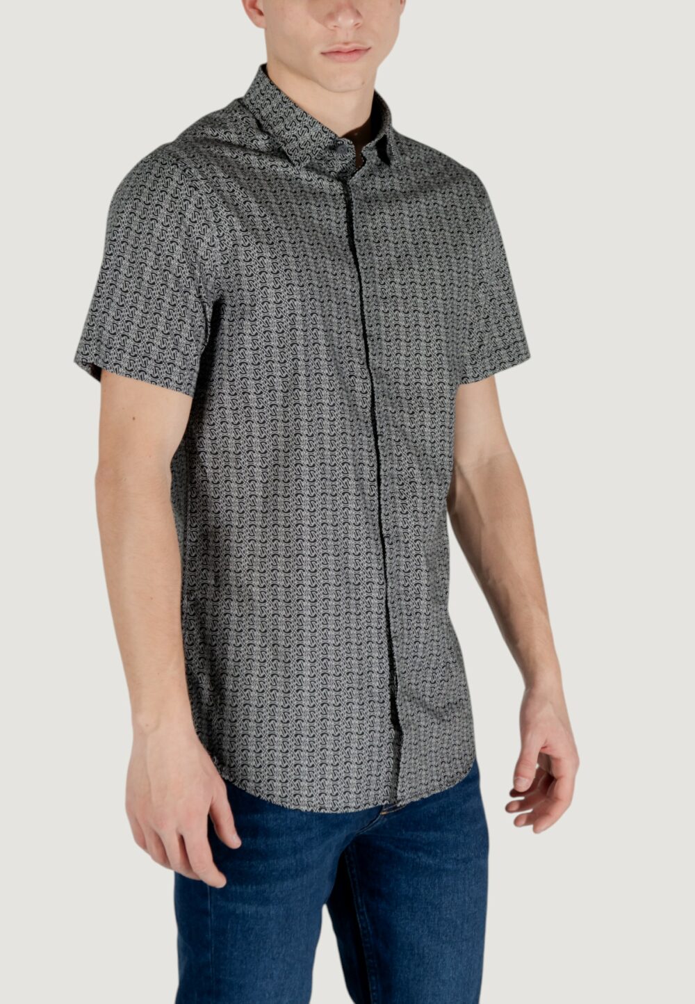 Camicia manica corta Armani Exchange  Nero - Foto 3