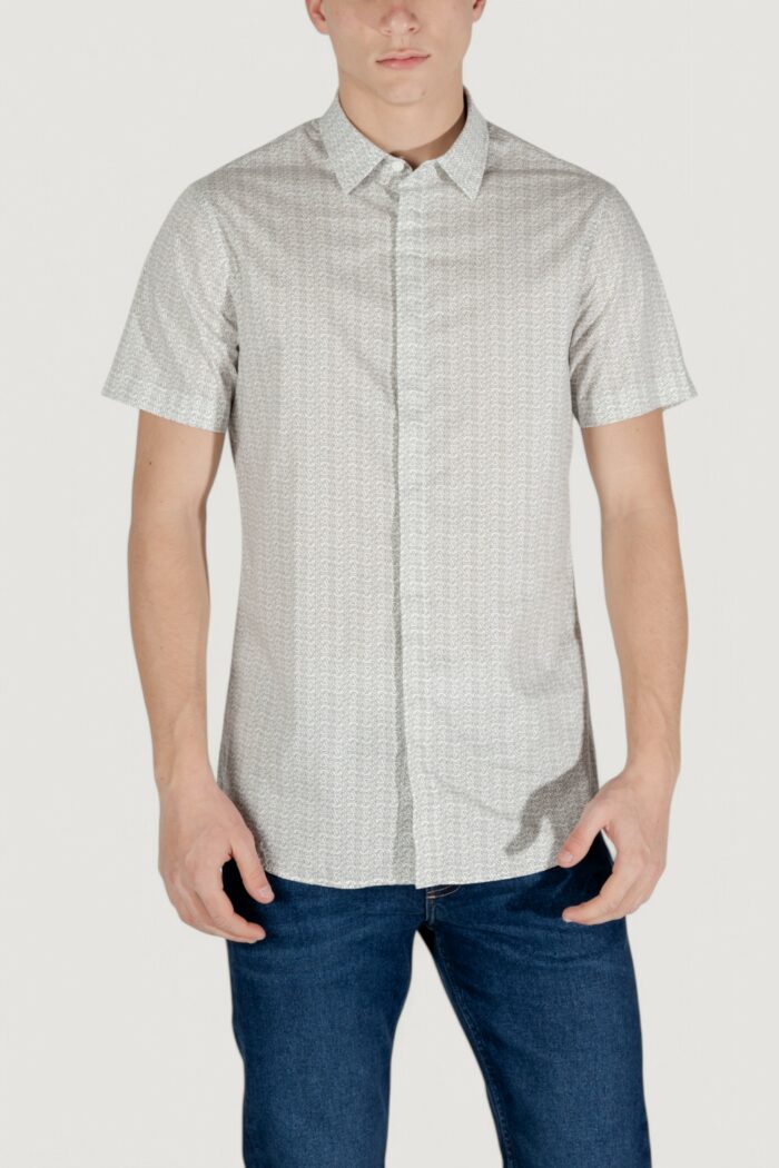 Camicia manica corta Armani Exchange  Panna