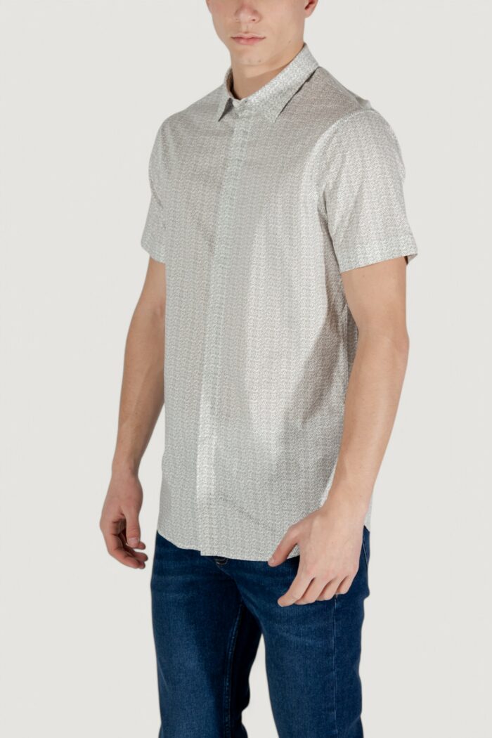 Camicia manica corta Armani Exchange  Panna