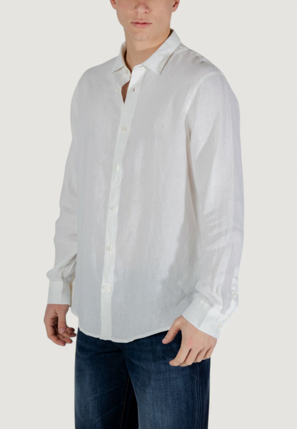 Camicia manica lunga Armani Exchange  Bianco - Foto 2