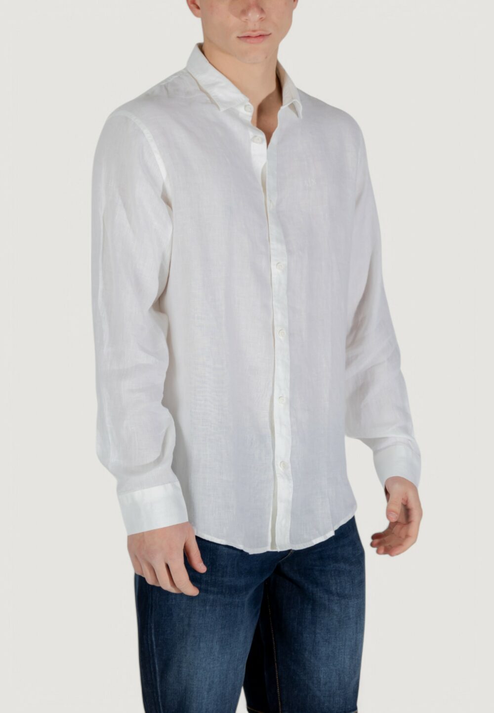 Camicia manica lunga Armani Exchange  Bianco - Foto 3