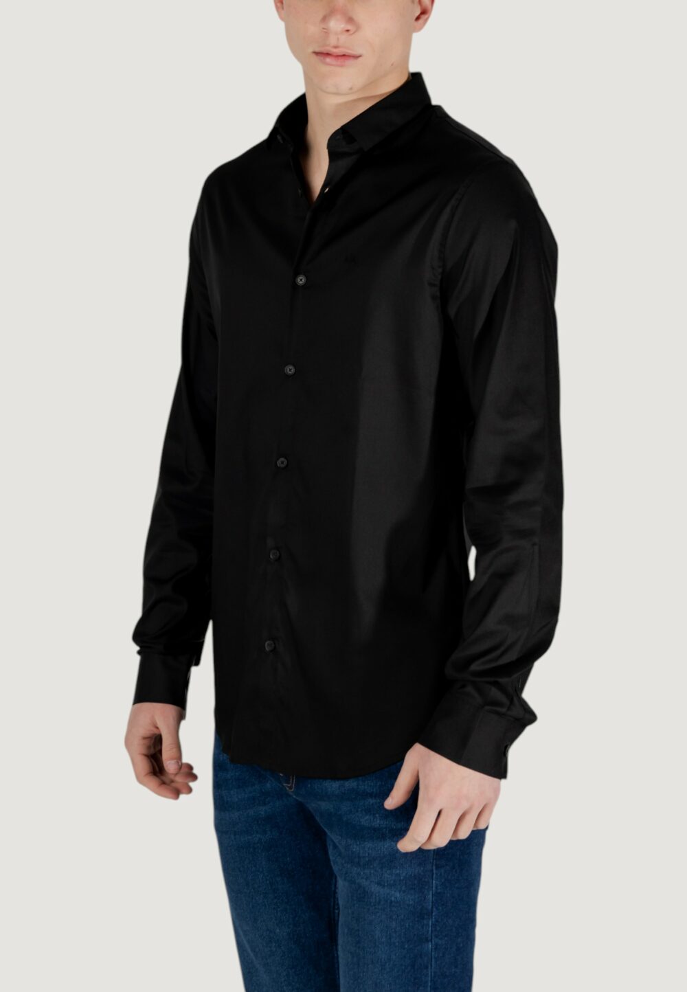 Camicia manica lunga Armani Exchange  Nero - Foto 3