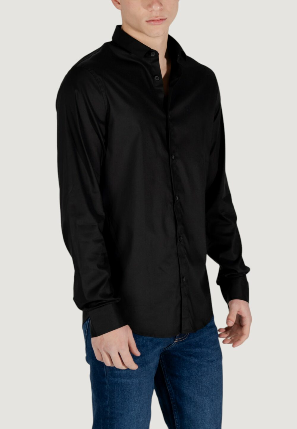 Camicia manica lunga Armani Exchange  Nero - Foto 4