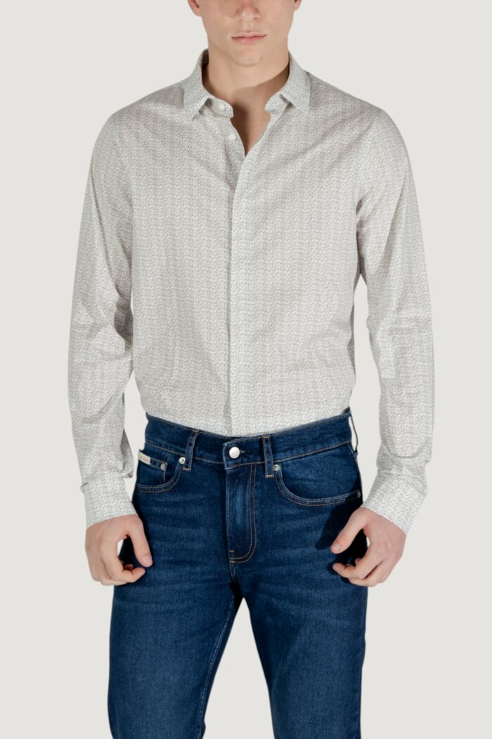 Camicia manica lunga Armani Exchange  Panna