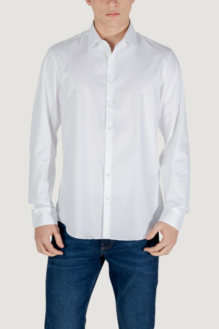 Camicia manica lunga Calvin Klein TONAL STRUCTURE Bianco