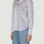 Camicia manica lunga Jacqueline de Yong JDYNELLY L/S LOOSE SHIRT WVN Rosso - Foto 2