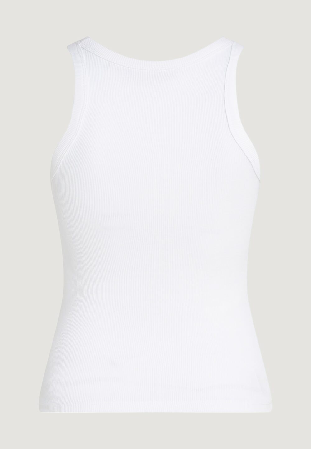 Canotta Calvin Klein Jeans MONOLOGO RIB TANK Bianco - Foto 4